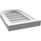 Ekena Millwork Round Top Surface Mount PVC Gable Vent w/ 2"W x 2"P Brickmould Sill Frame, 12"W x 20"H GVPRT12X2003SN - alternate 4